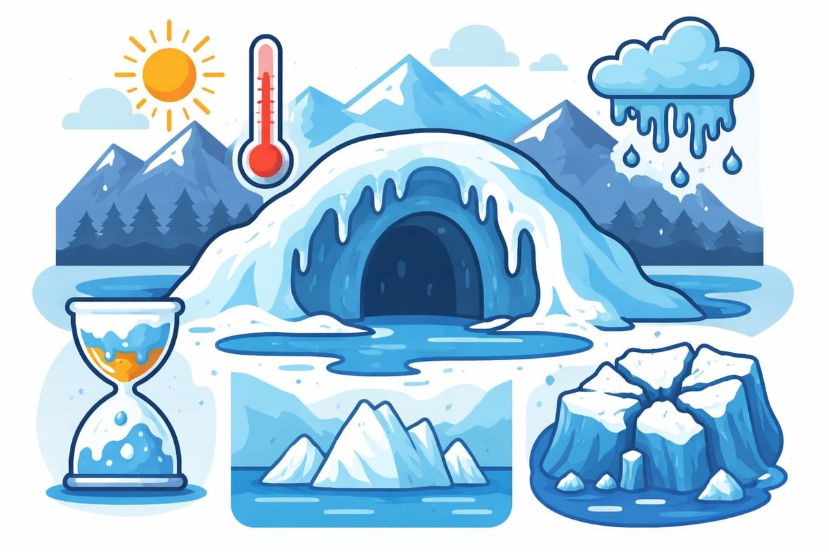 Climate impact on glacier caves