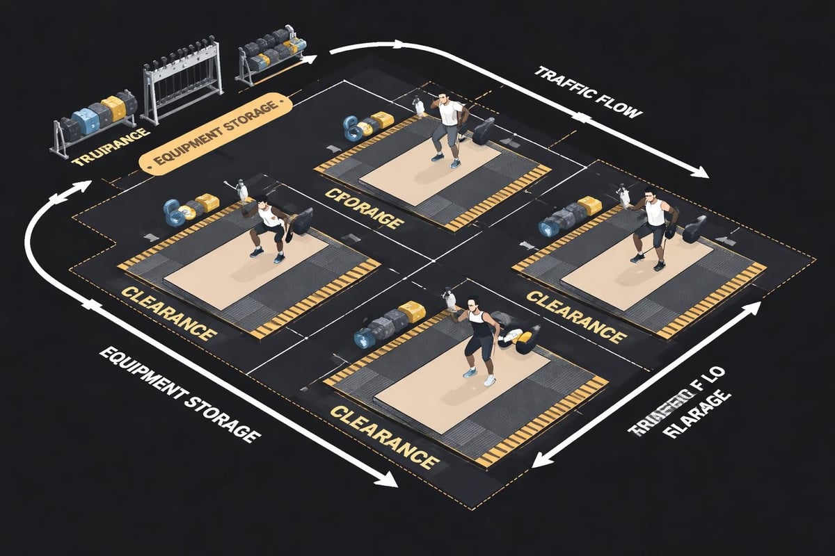 Platform spacing layout