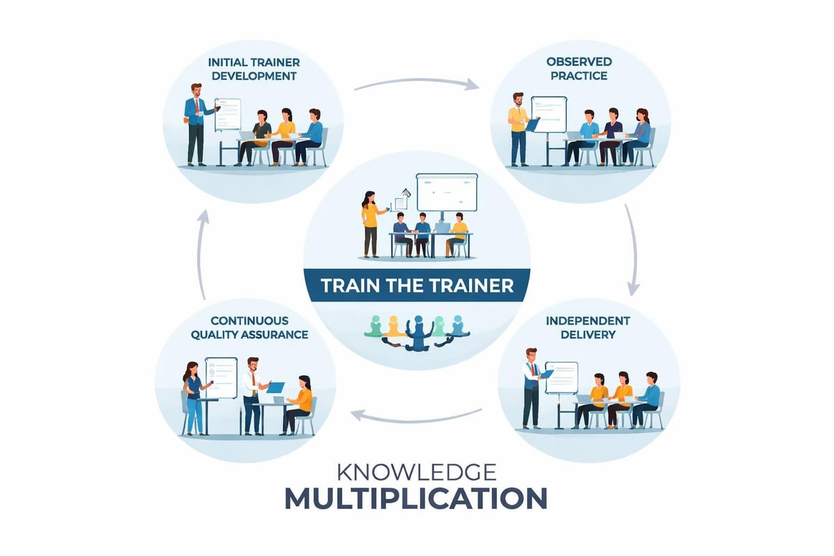 Train the trainer knowledge cascade