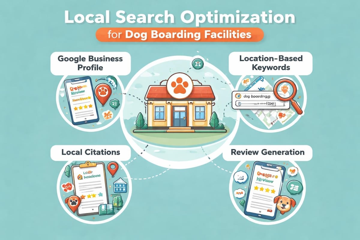 Local SEO tactics for dog boarding
