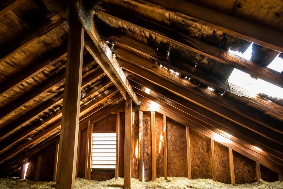 Interior attic inspection findings