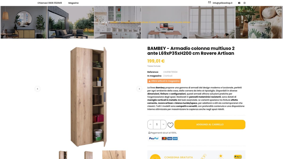 7 Idee Geniali di Librerie per Casa da Provare nel 2026 - Libreria a colonna multiuso “Bambey” Yellowshop