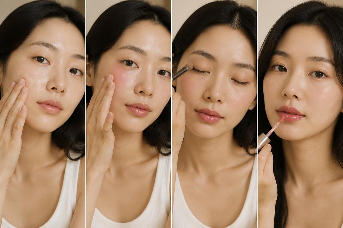 Natural makeup application technique