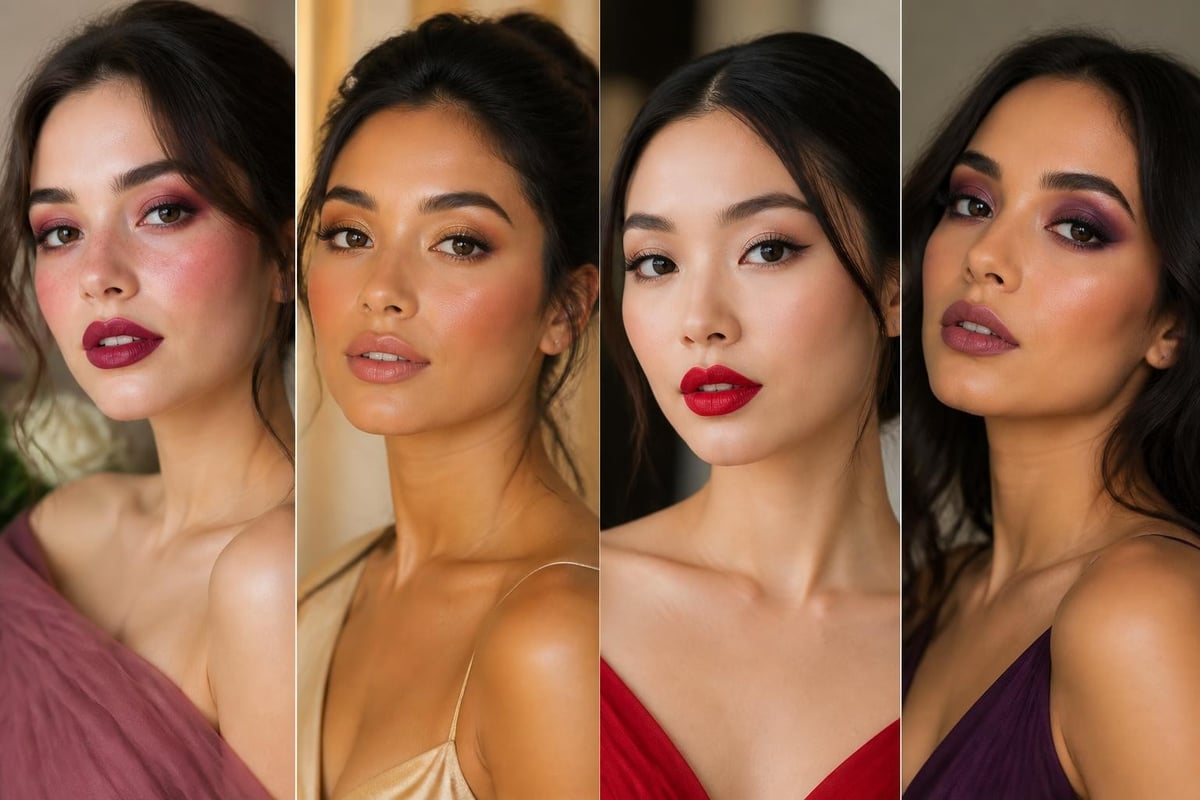 Romantic makeup color combinations