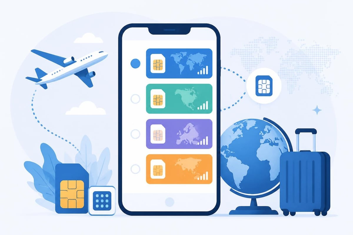 Managing multiple eSIM profiles