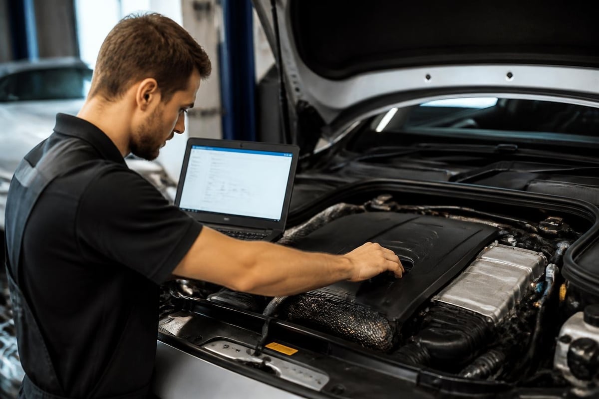 Mercedes service monitoring system