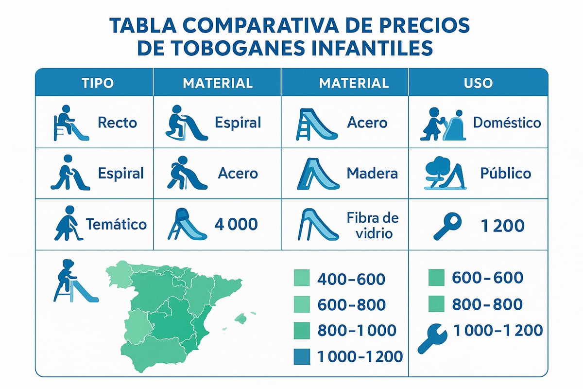 Rango de Precios de Toboganes Infantiles en 2026
