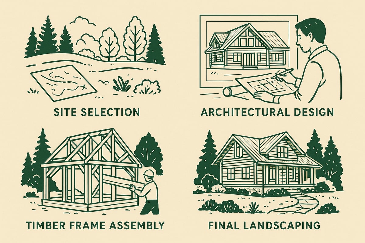 Planning and Building Your Log or Timber Frame Home: Step-by-Step