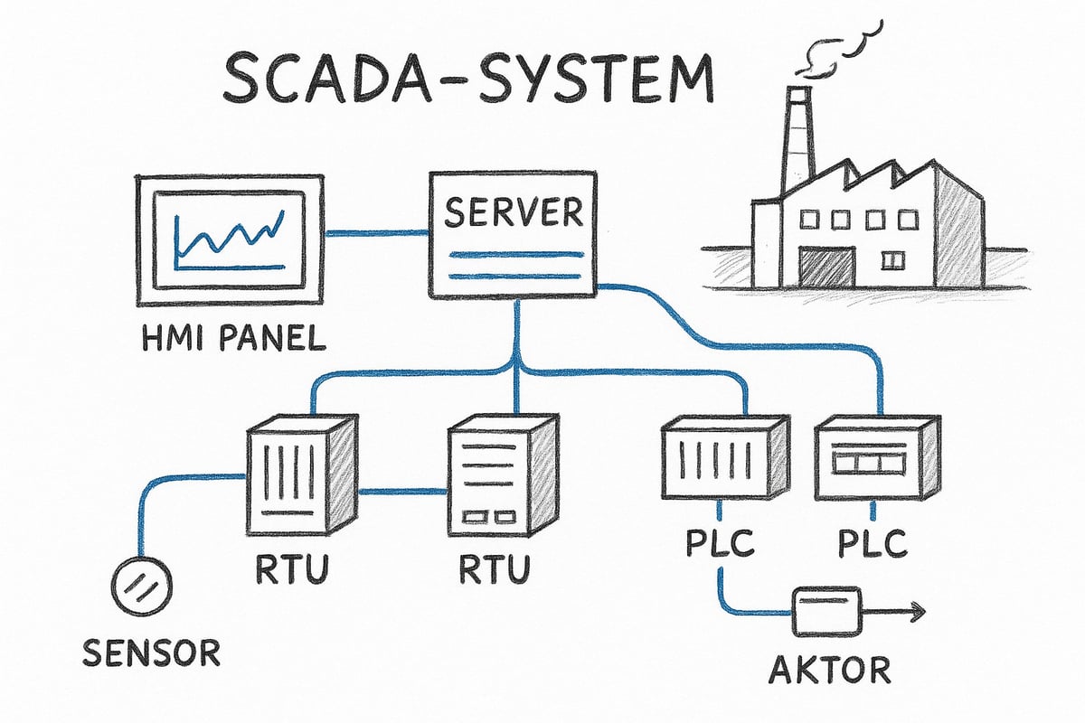 Aufbau und Komponenten eines SCADA-Systems