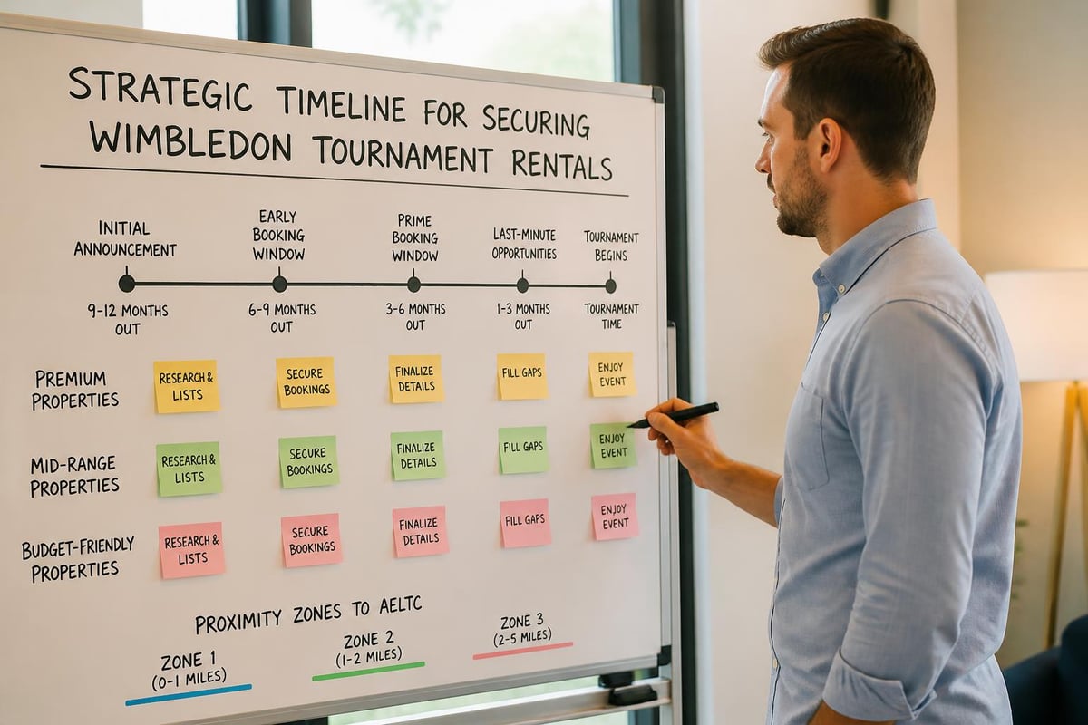 Tournament booking timeline