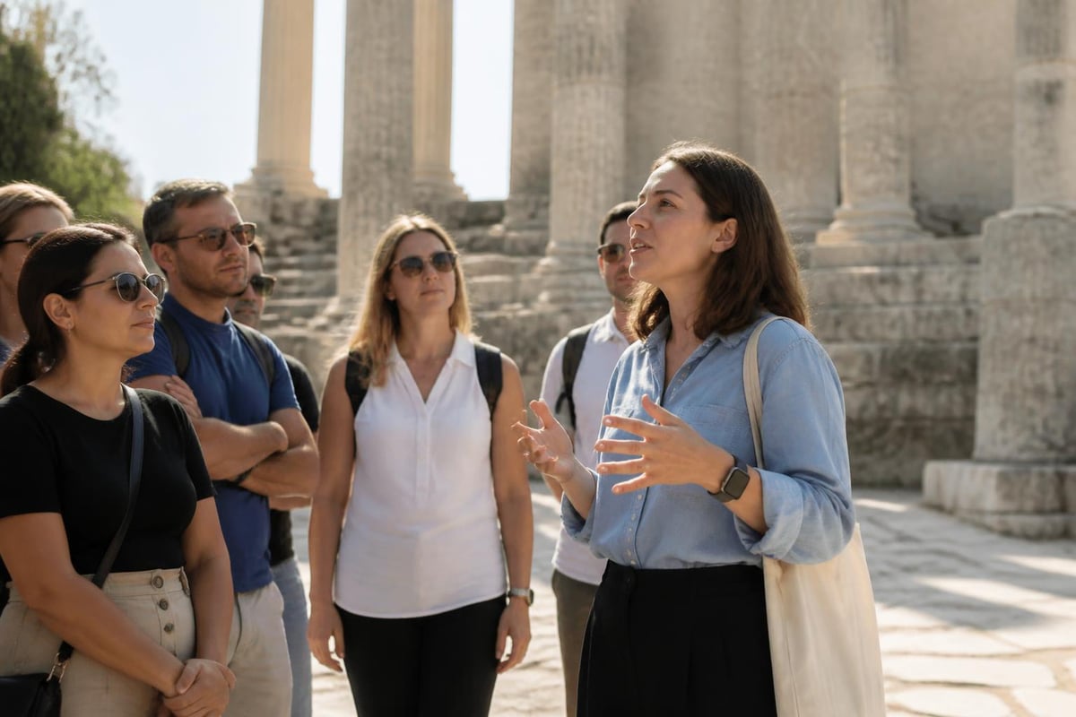 Tour guide leadership