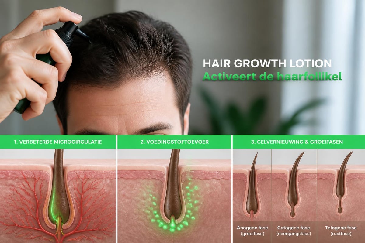Haarfollikel stimulatie proces