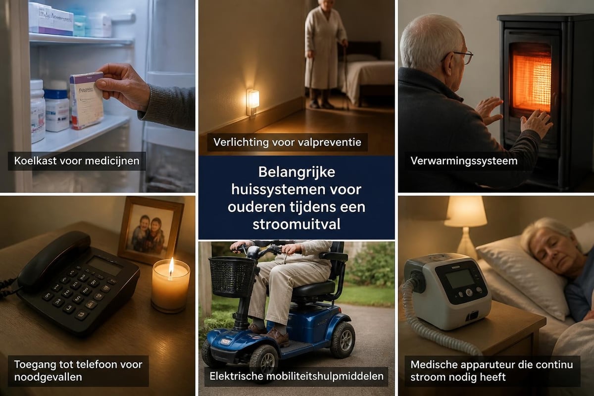 Essentiële voorzieningen voor senioren bij stroomuitval