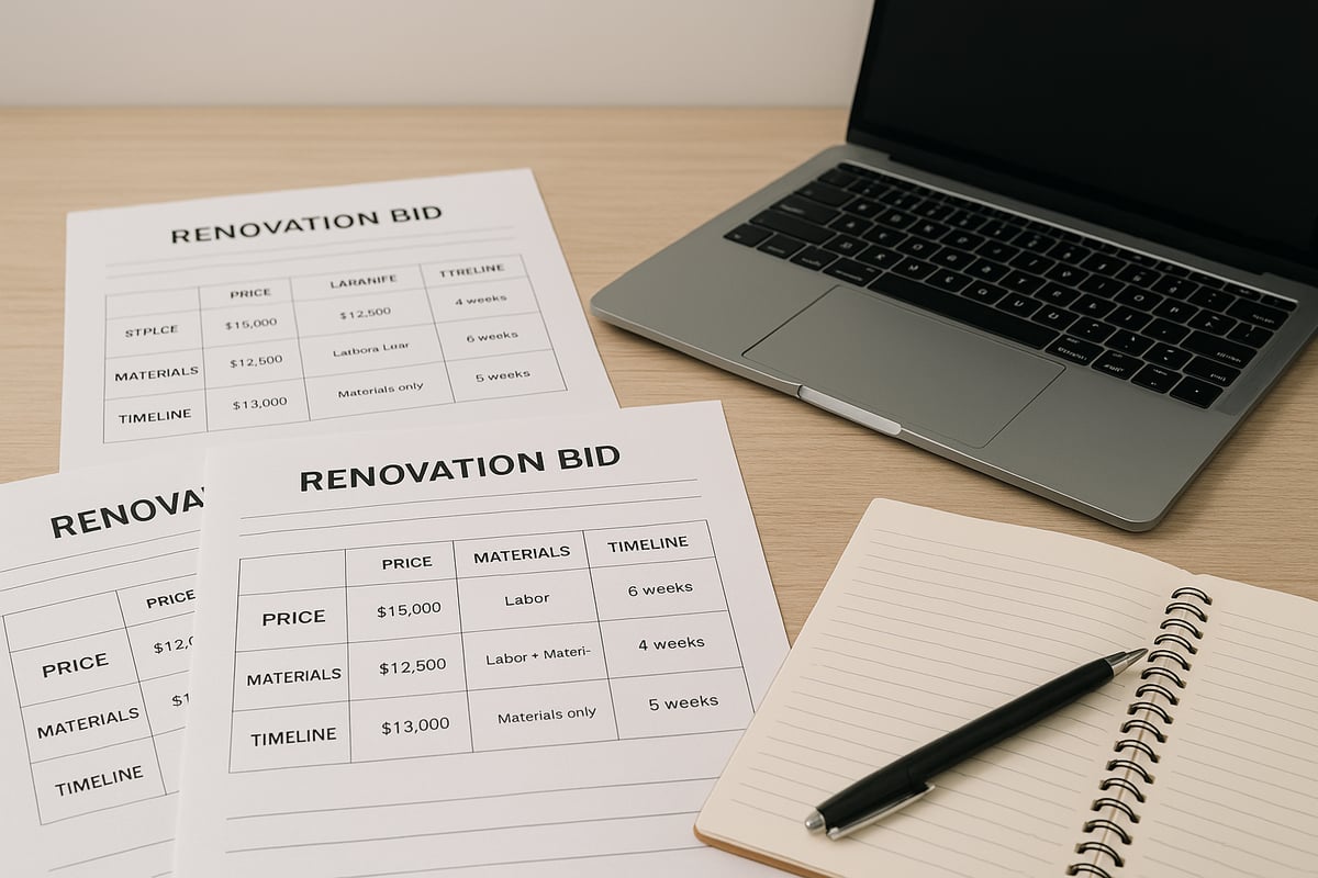 3. Tarjousten vertailu ja oikean urakoitsijan valinta