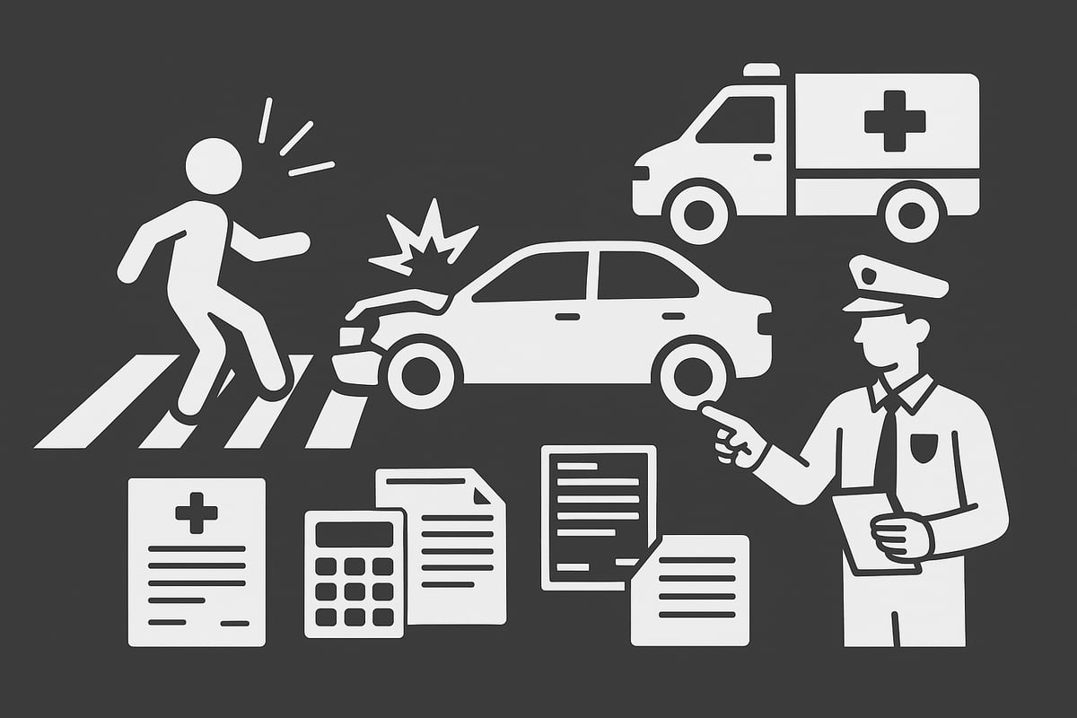 횡단보도 교통사고 합의금 산정 항목과 계산법