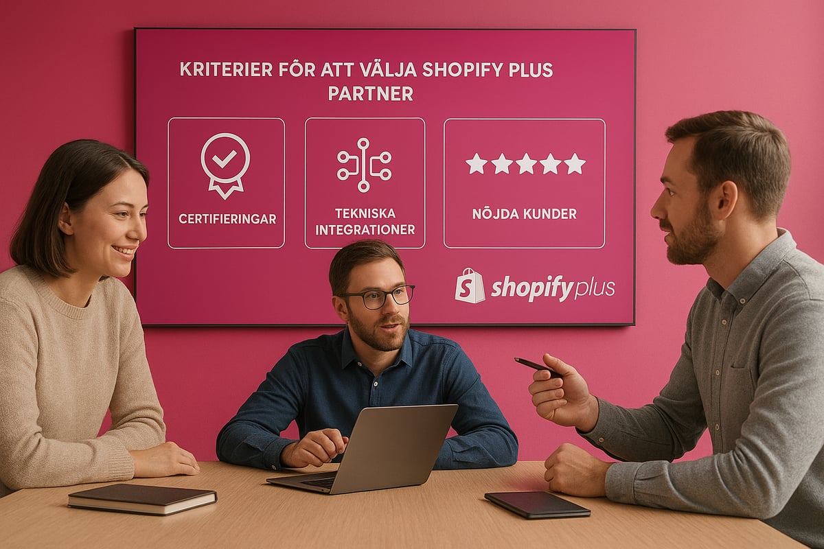 Guide: Så Här Väljer Du En Shopify Plus Partner 2026 3 Viktiga kriterier: Vad bör du kräva av en Shopify Plus-partner?