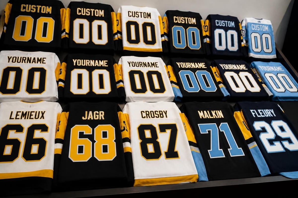 Custom jersey options