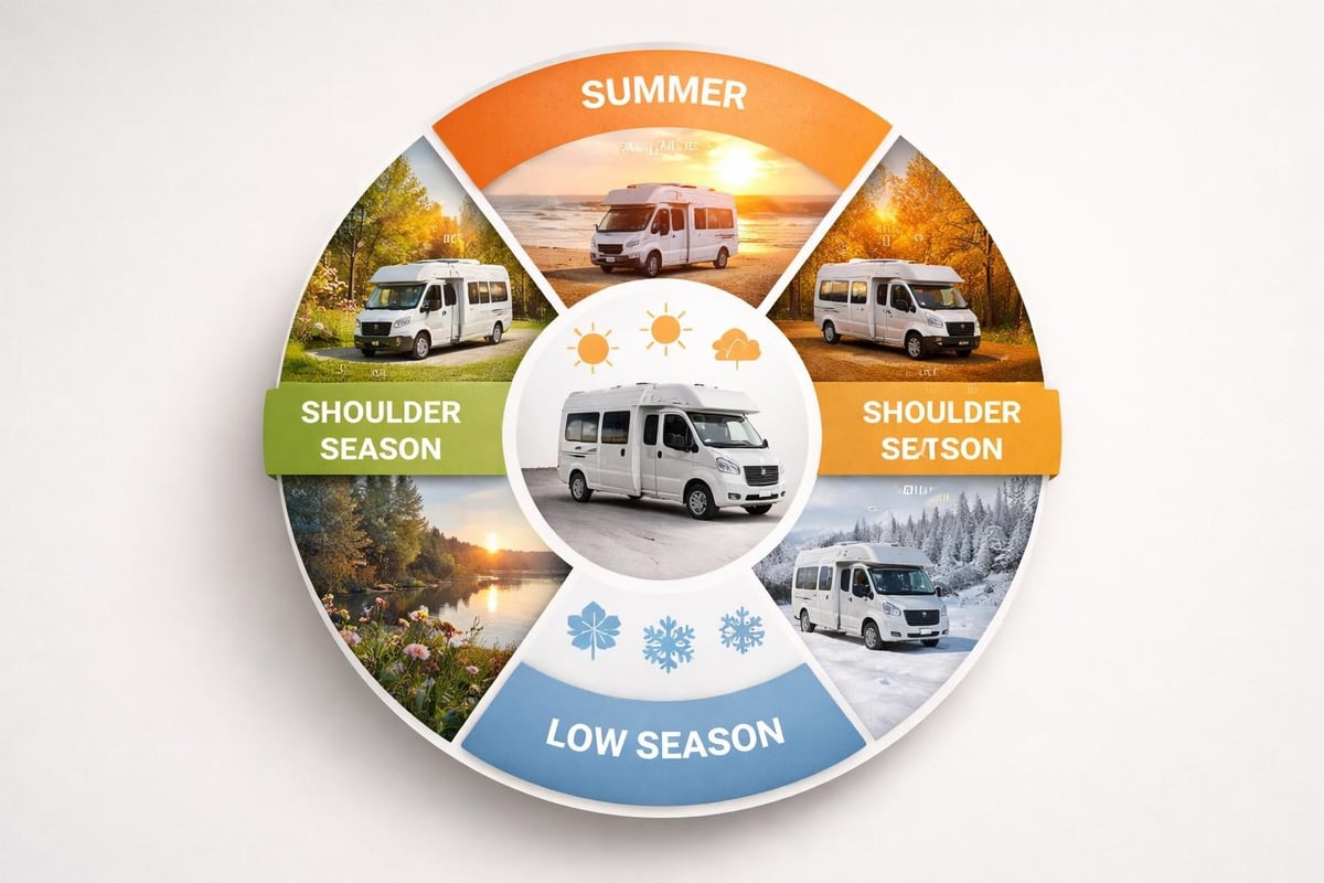 Seasonal rental pricing calendar