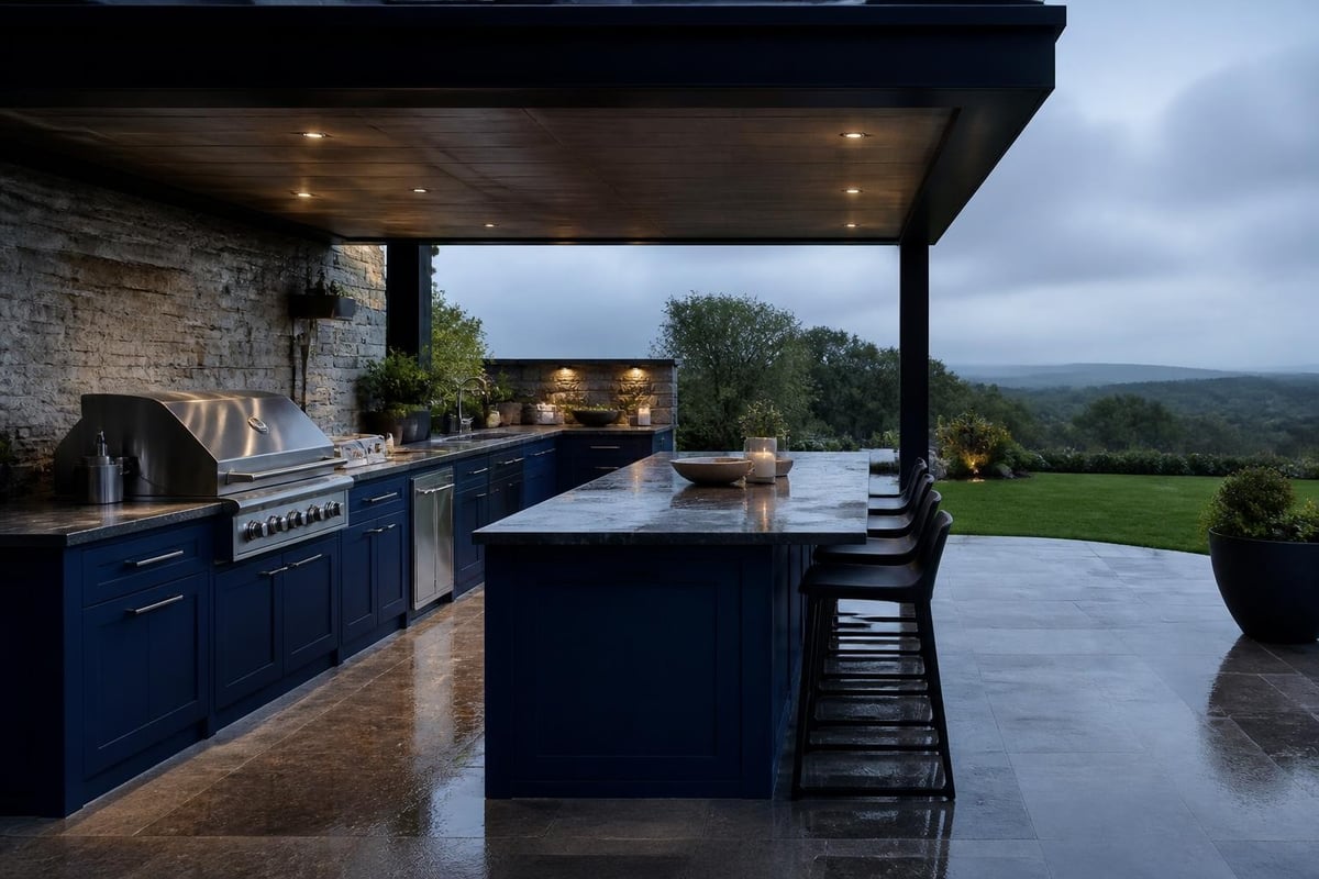 UK climate considerations for outdoor kitchens