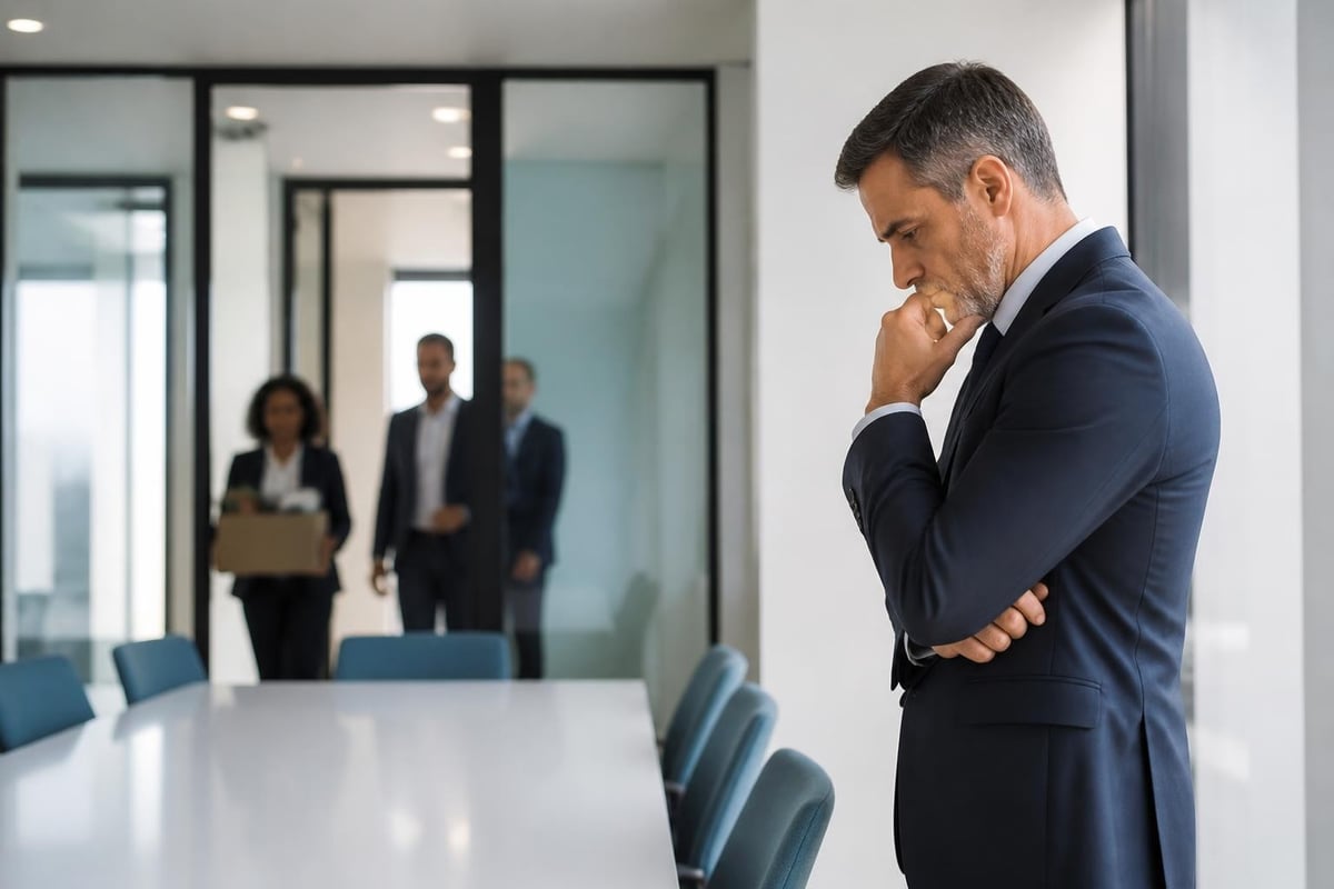 Professional services leadership failure cascade
