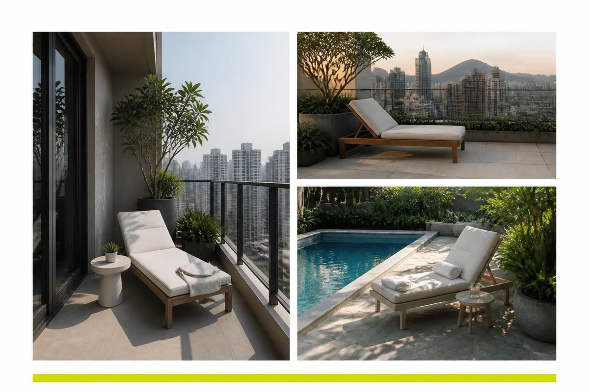 Space planning for compact outdoor areas