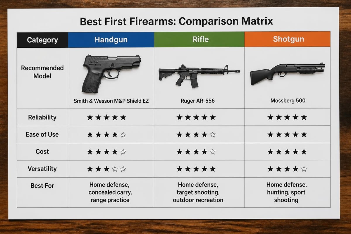 Beginner firearm recommendations