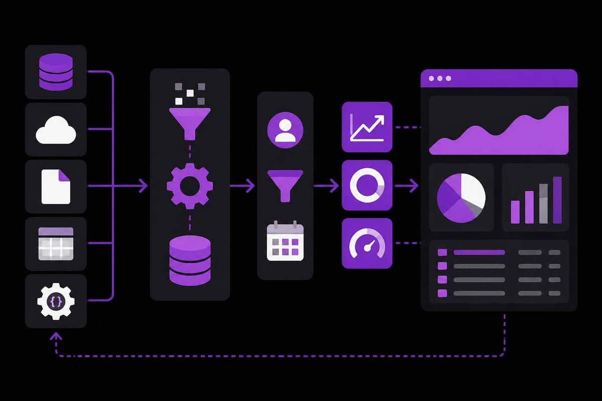 Web dashboard component hierarchy