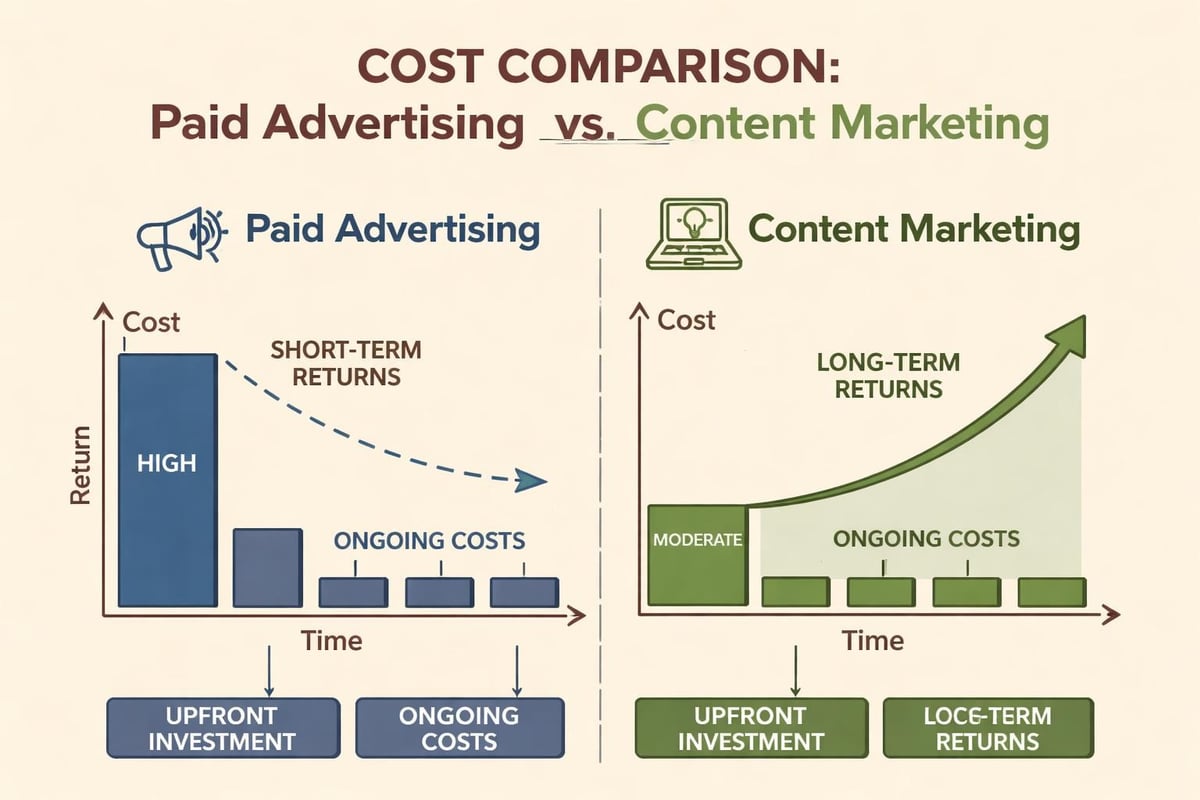 Content marketing ROI comparison