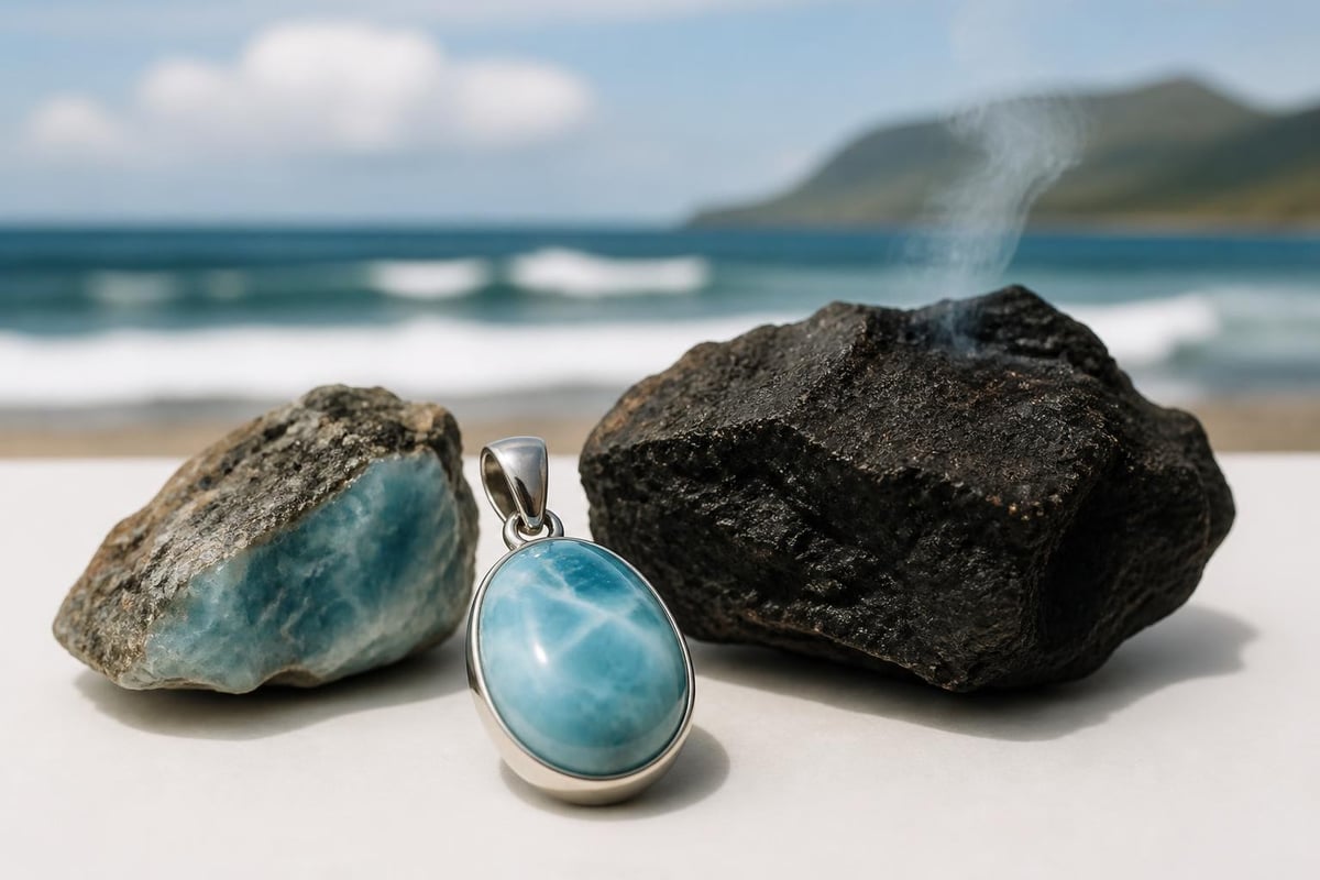 Larimar's spiritual connection to Caribbean waters