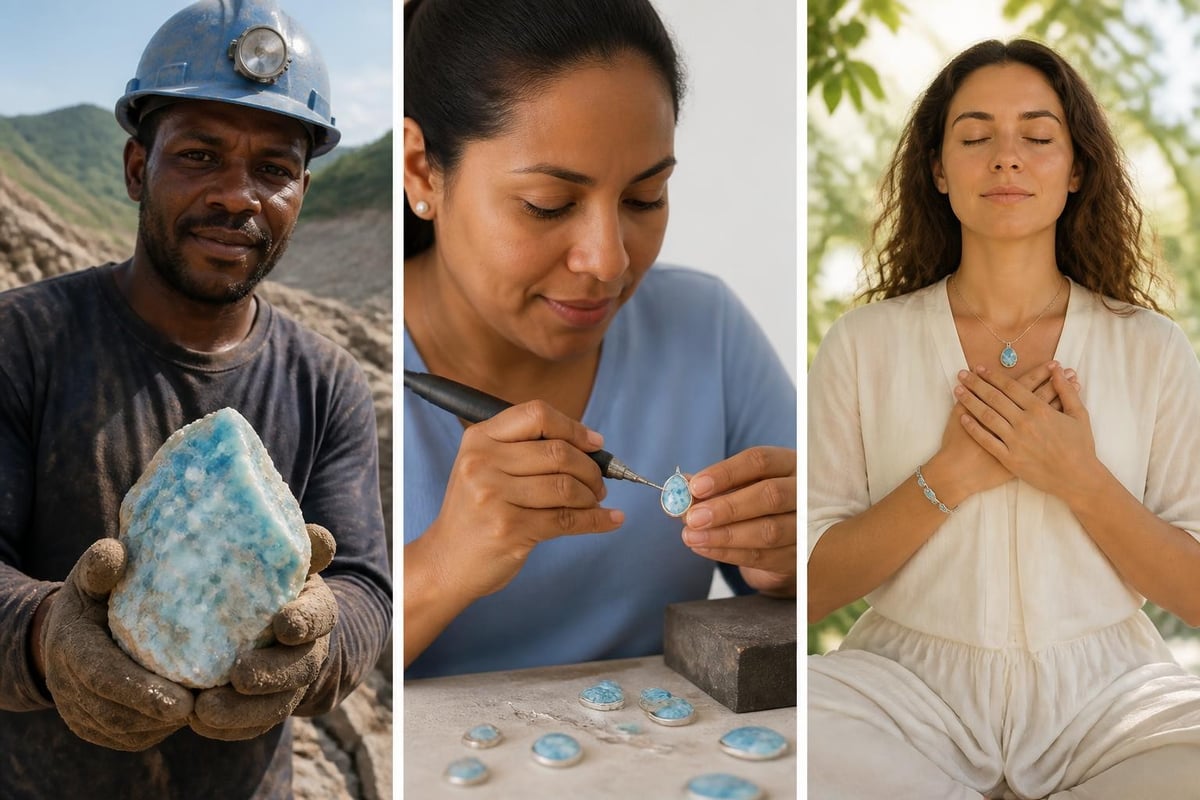 Ethical larimar sourcing