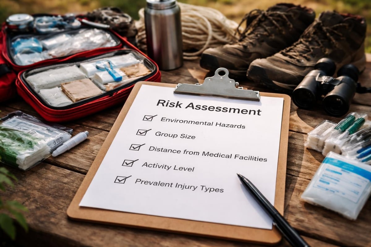 First aid kit assessment factors
