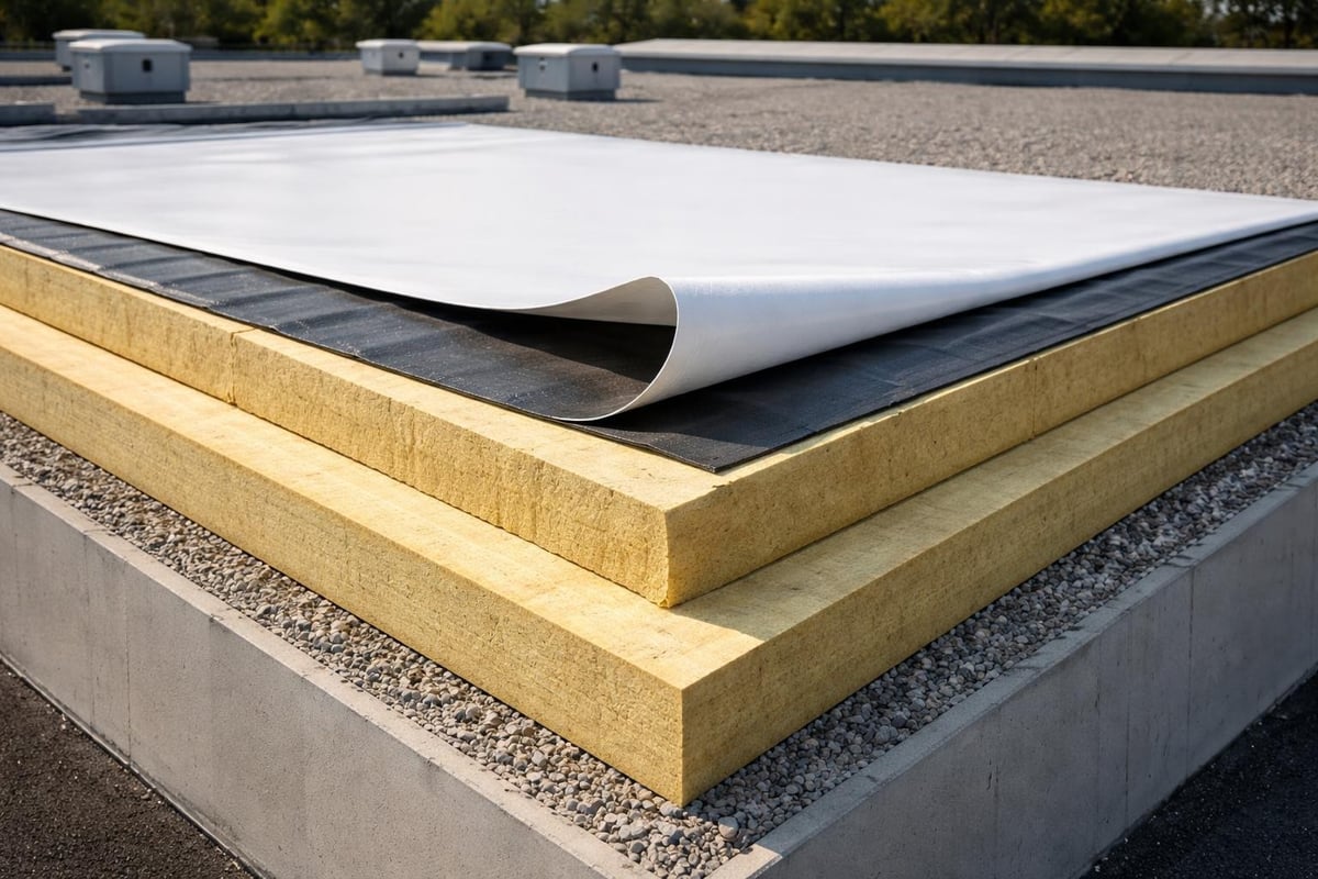 Roof insulation layers