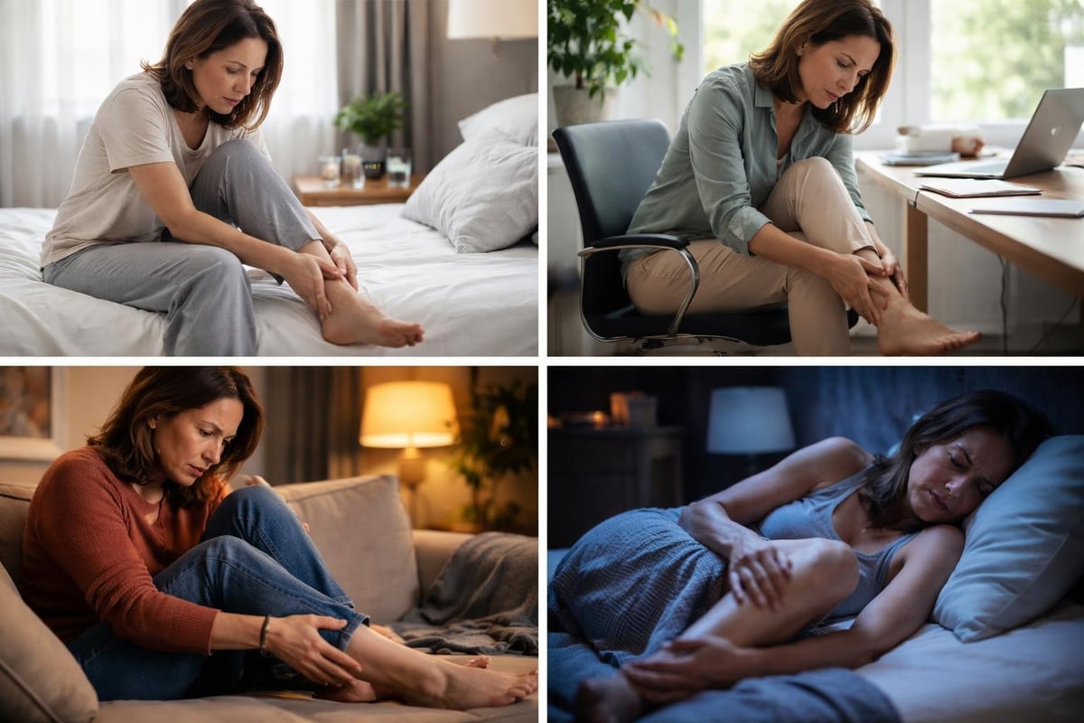 RLS symptom patterns throughout the day