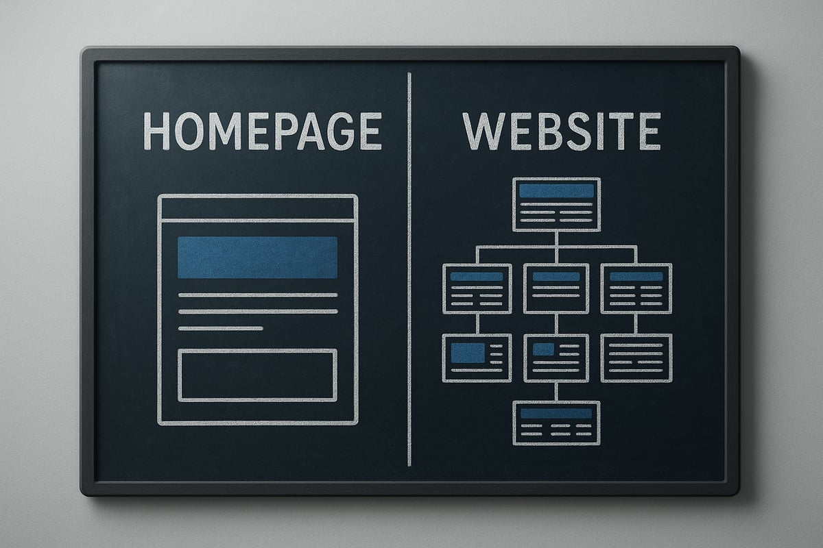 Begriffsklärung: Website vs. Homepage