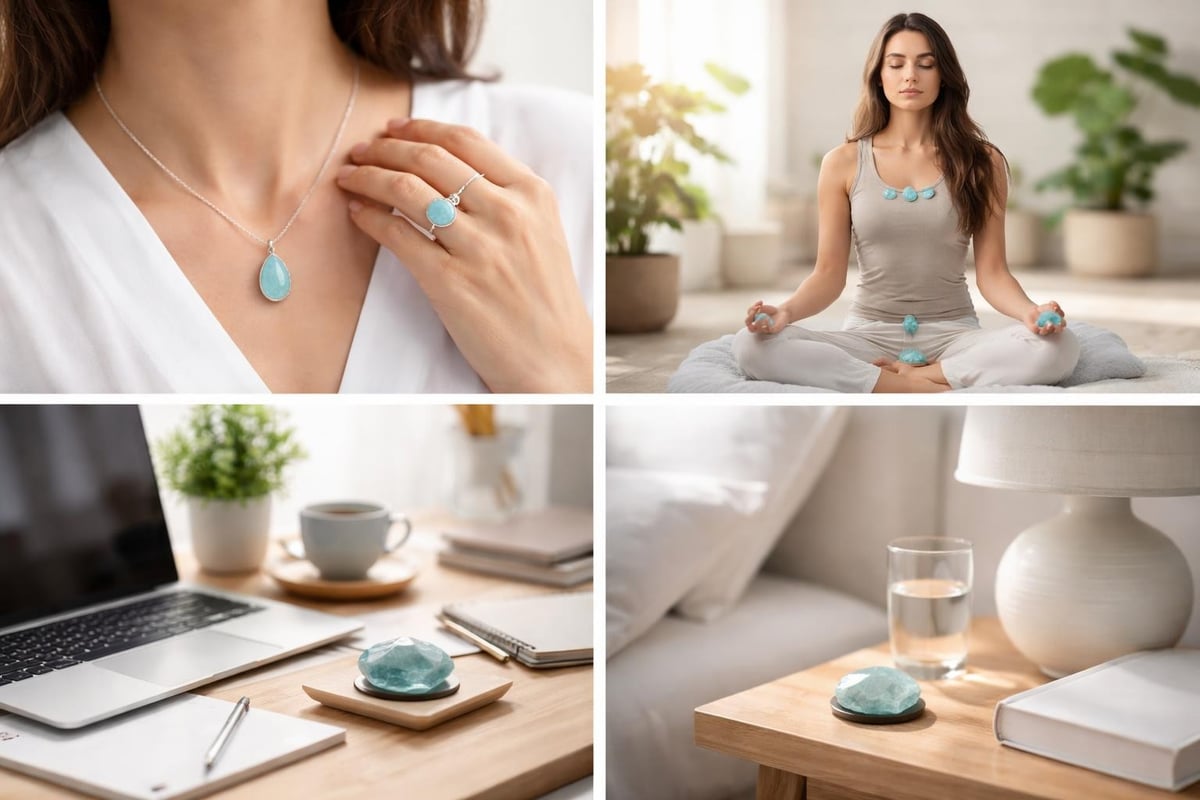 Using larimar for daily wellness