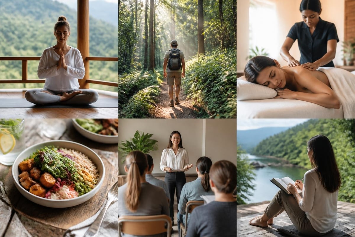 Wellness getaway daily structure