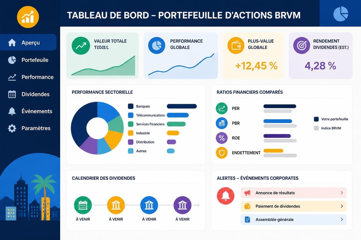 Dashboard investissement BRVM