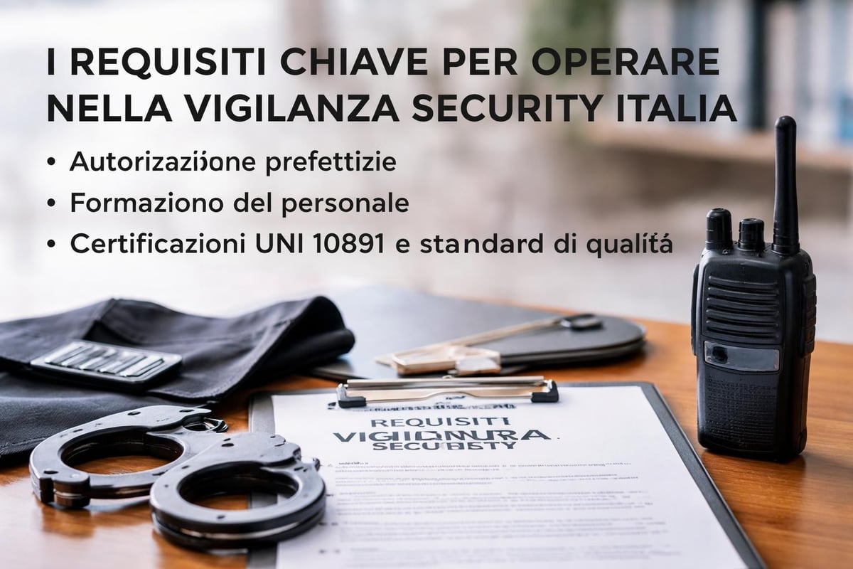 Requisiti normativi vigilanza privata