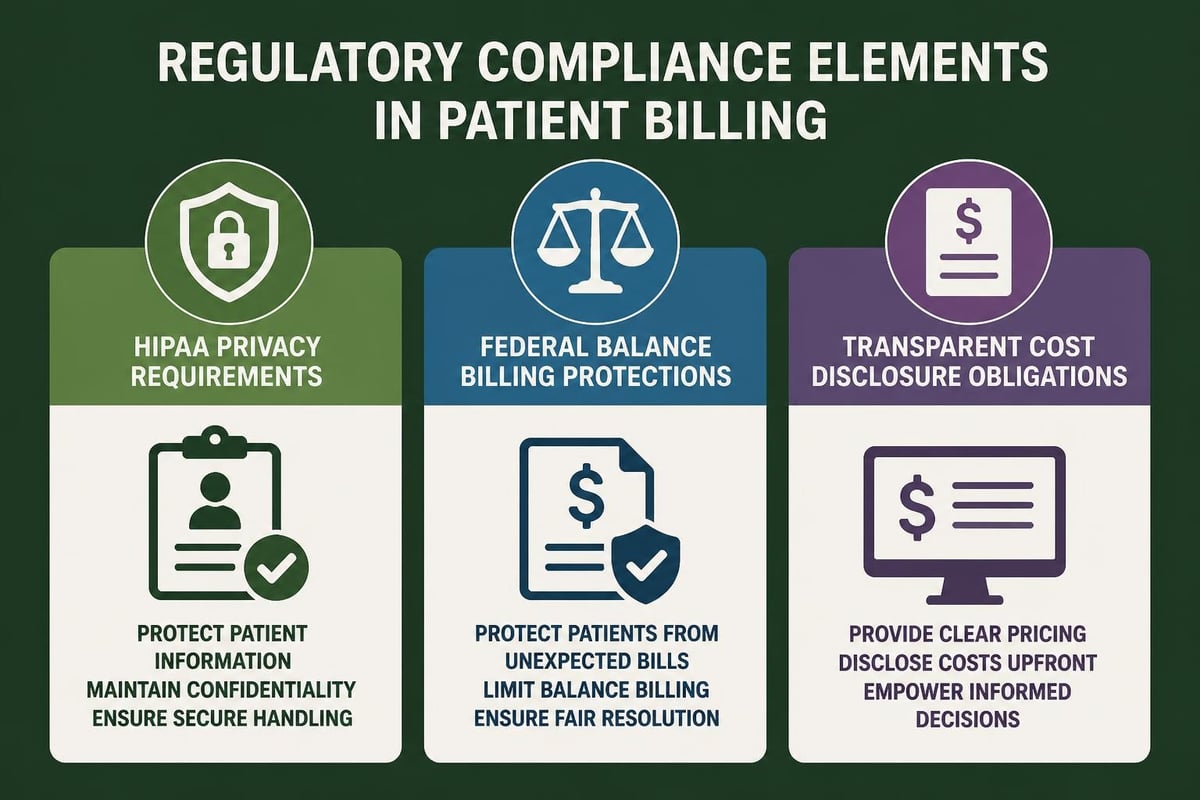 Patient billing compliance framework