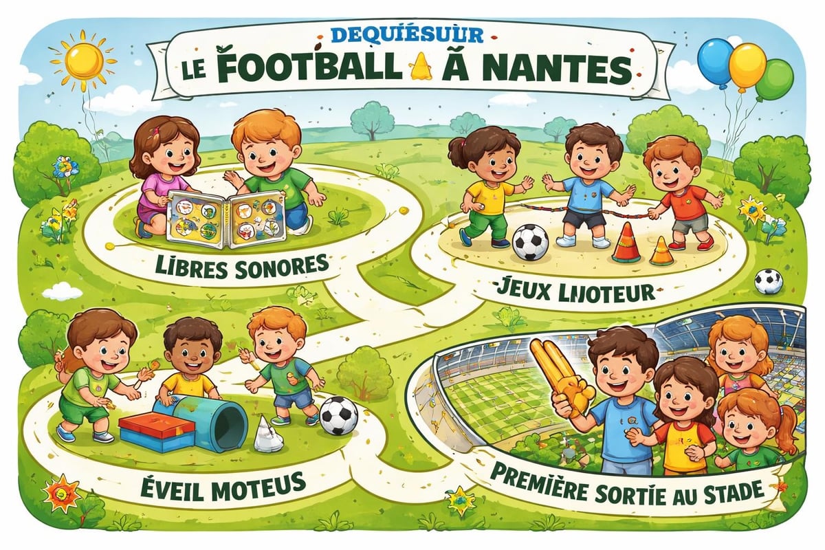 Parcours d'initiation enfant football