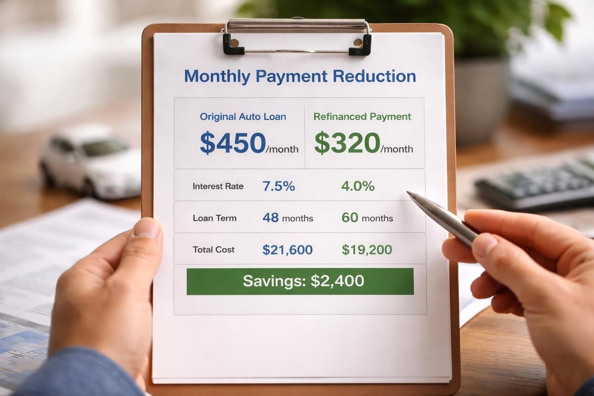 Car loan refinance benefits