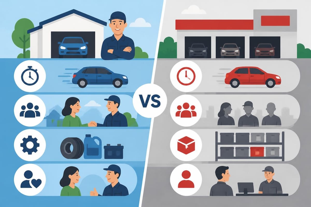 Garage Fix Near Me: Finding Quality Local Repair Services 1 Local Vs National Garage Repair Comparison
