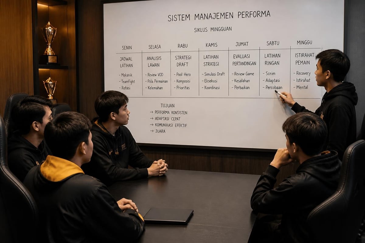 Manajemen performa tim esports