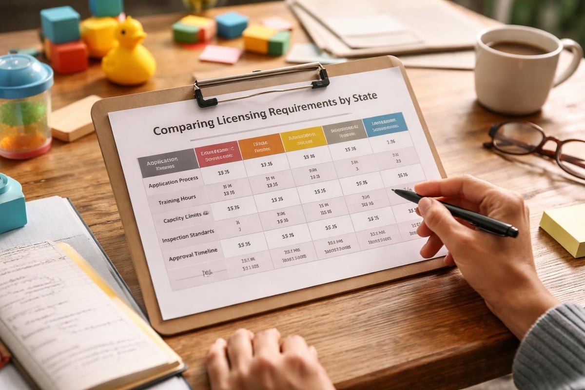 State licensing requirements comparison