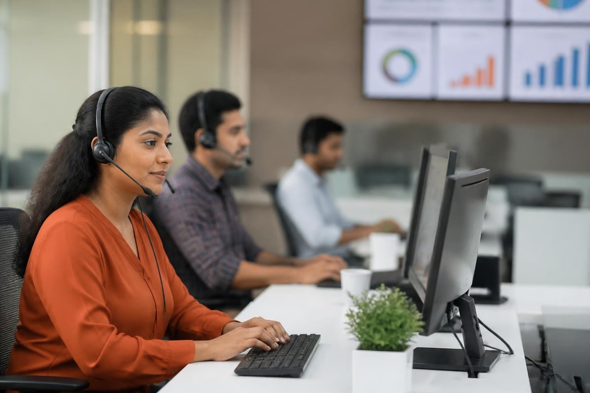 Contact center KPI dashboard