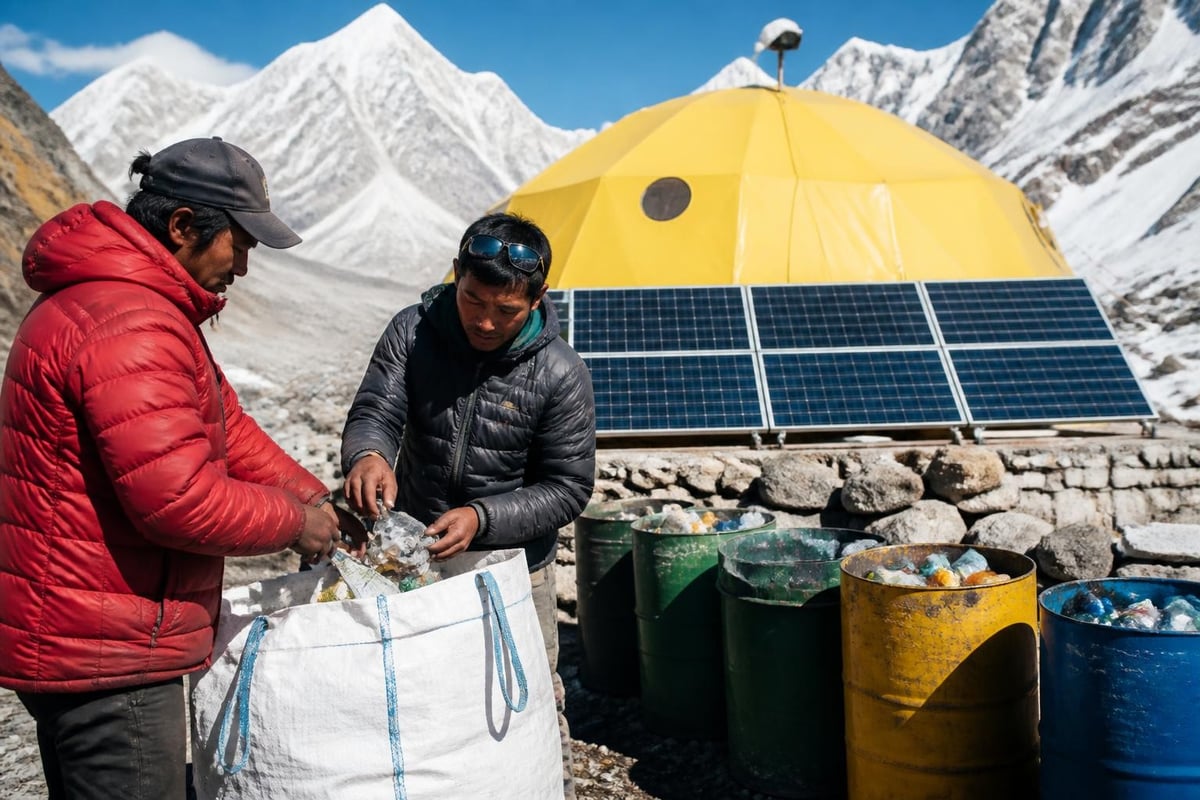 Sustainable Everest expedition practices
