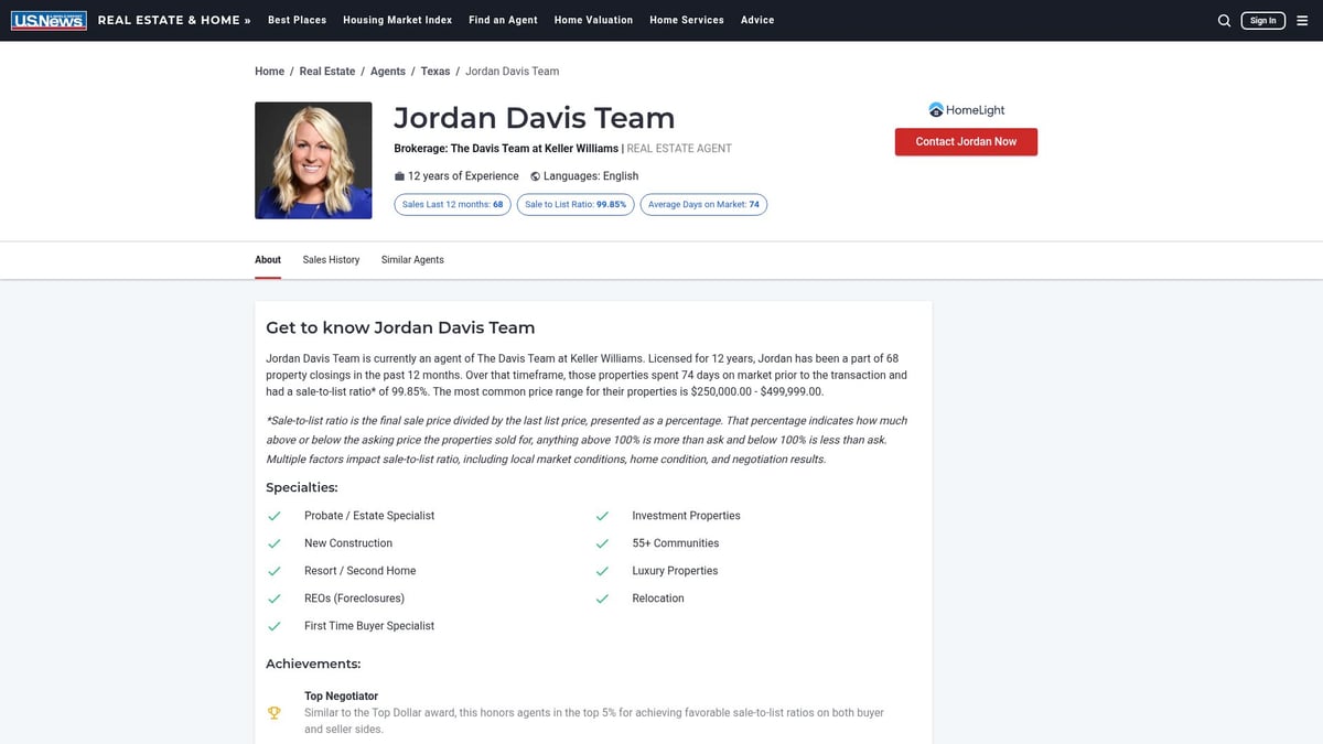 10 Best Realtors in Frisco TX to Work With in 2026 - Jordan Davis Team - Keller Williams