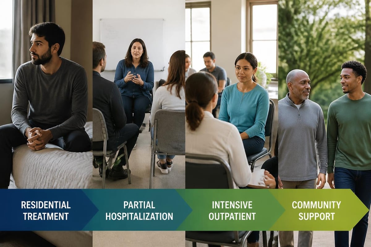 Mental health treatment continuum