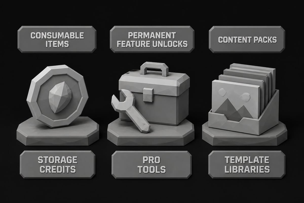 In-app purchase types
