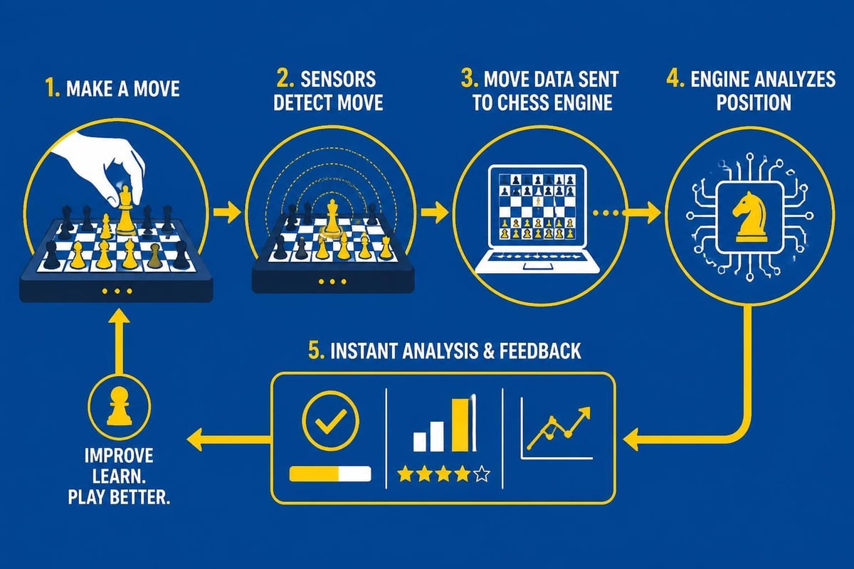 Electronic chess set training workflow